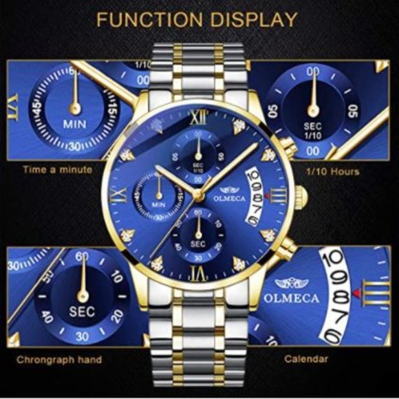 Men's Sporty Casual Chronograph Wrist Watch - Picture 7 of 7